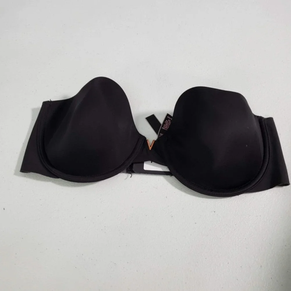 Victoria Secret Women Bra 32D Black Multi Way‎ Underwire Lightly Lined NO STRAPS